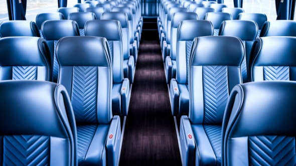 56 passenger charter bus interior