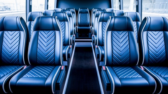 carmel 15 passenger minibus inside