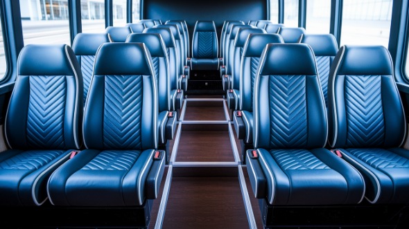 carmel 18 passenger minibus inside