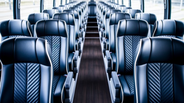 carmel 56 passenger charter bus inside